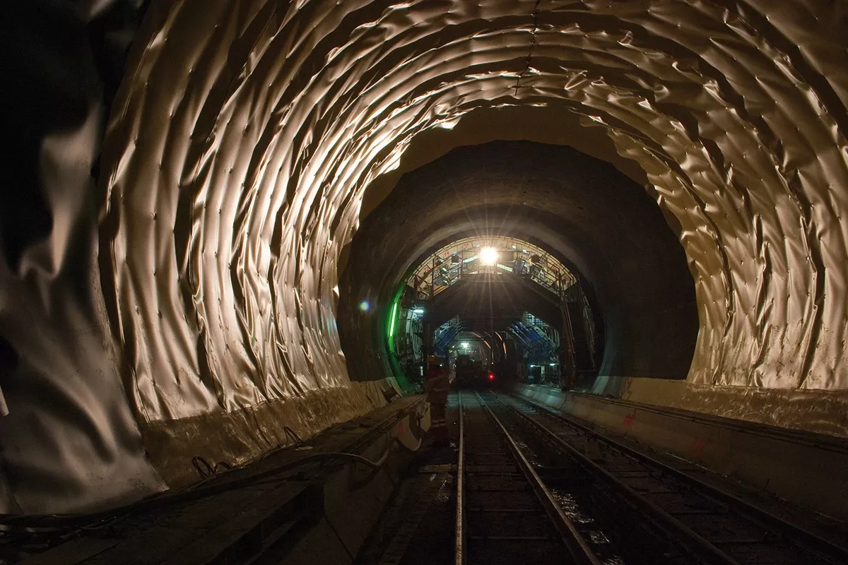 tunnel with indirect lighting